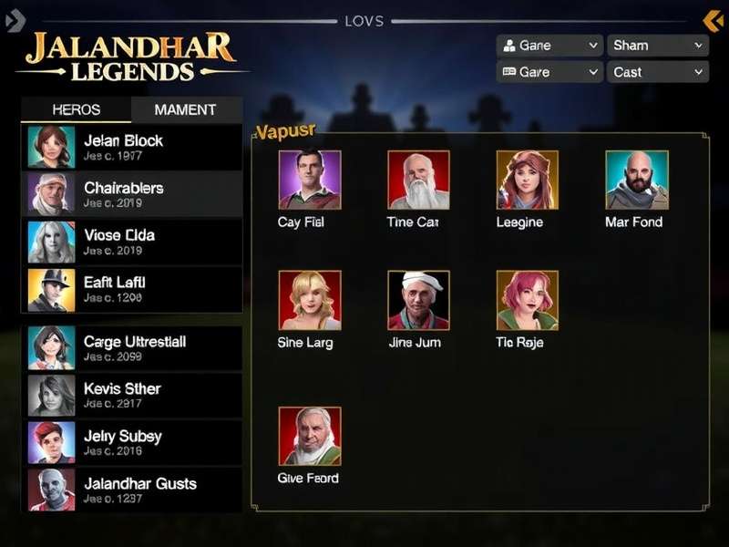 Diverse Hero Roster in Jalandhar Legends Jalandhar Legends Hero Roster